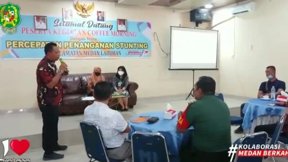 Percepatan Penanganan Stunting, Kecamatan Medan Labuhan Gelar Pertemuan Dengan Stakeholder