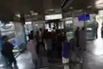 Bus Transjakarta Menumpuk di Harmoni