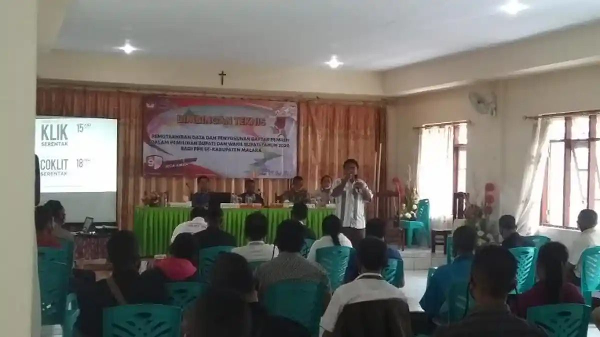 KPU Malaka Bekali PPK se-Kecamatan Sebelum Giatan Coklit