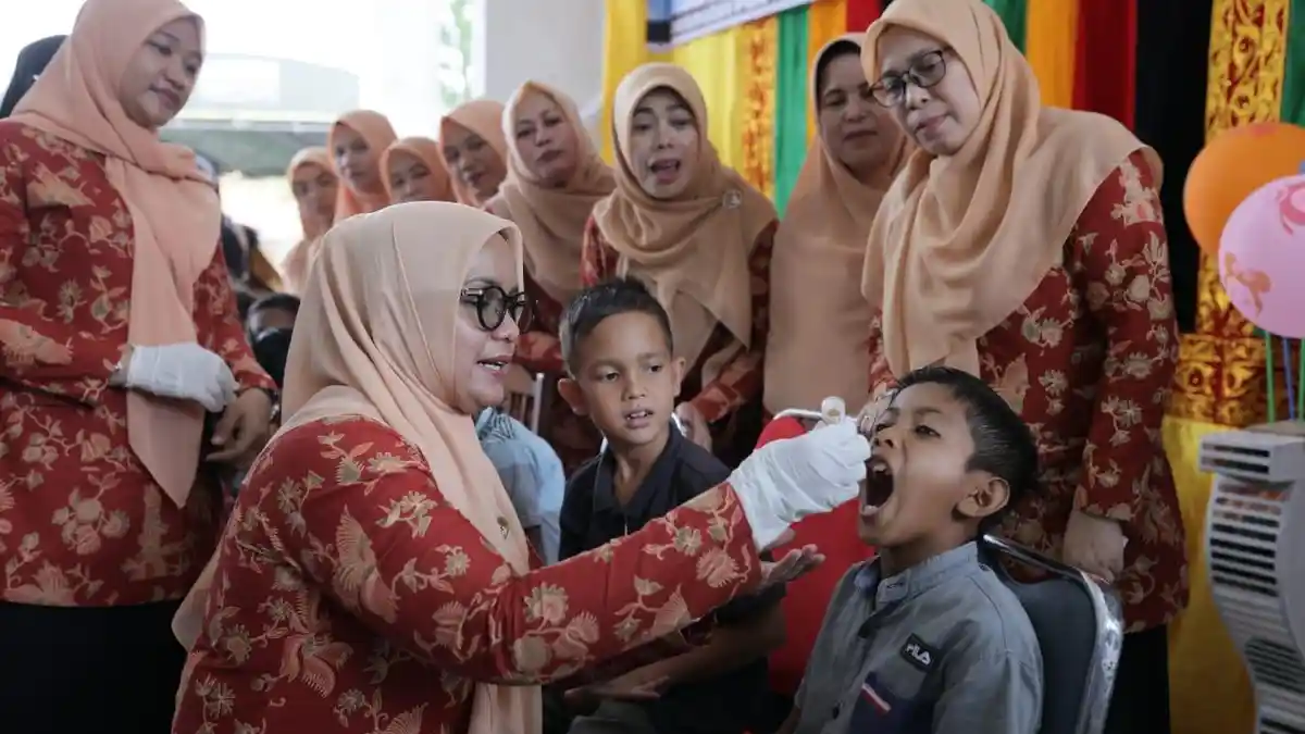 Ketua DWP Minta Anak di Pulo Aceh, Diberi Vaksin Polio Lengkap