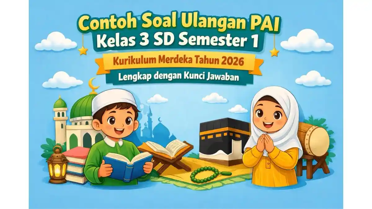 Contoh Soal Ulangan PAI Kelas 3 SD Semester 1 Kurikulum Merdeka Tahun 2026 Lengkap Kunci Jawaban - Sripoku.com