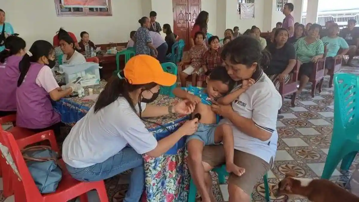 BPMS GMIM Gelar Baksos Peduli Bencana Alam di Bitung Sulut, Layani Kesehatan Warga