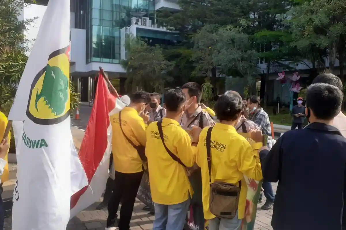 Setahun Benyamin-Pilar, Gema Kosgoro Demo: Sebut Tangsel Marak Open BO Karena Minim Lapangan Kerja