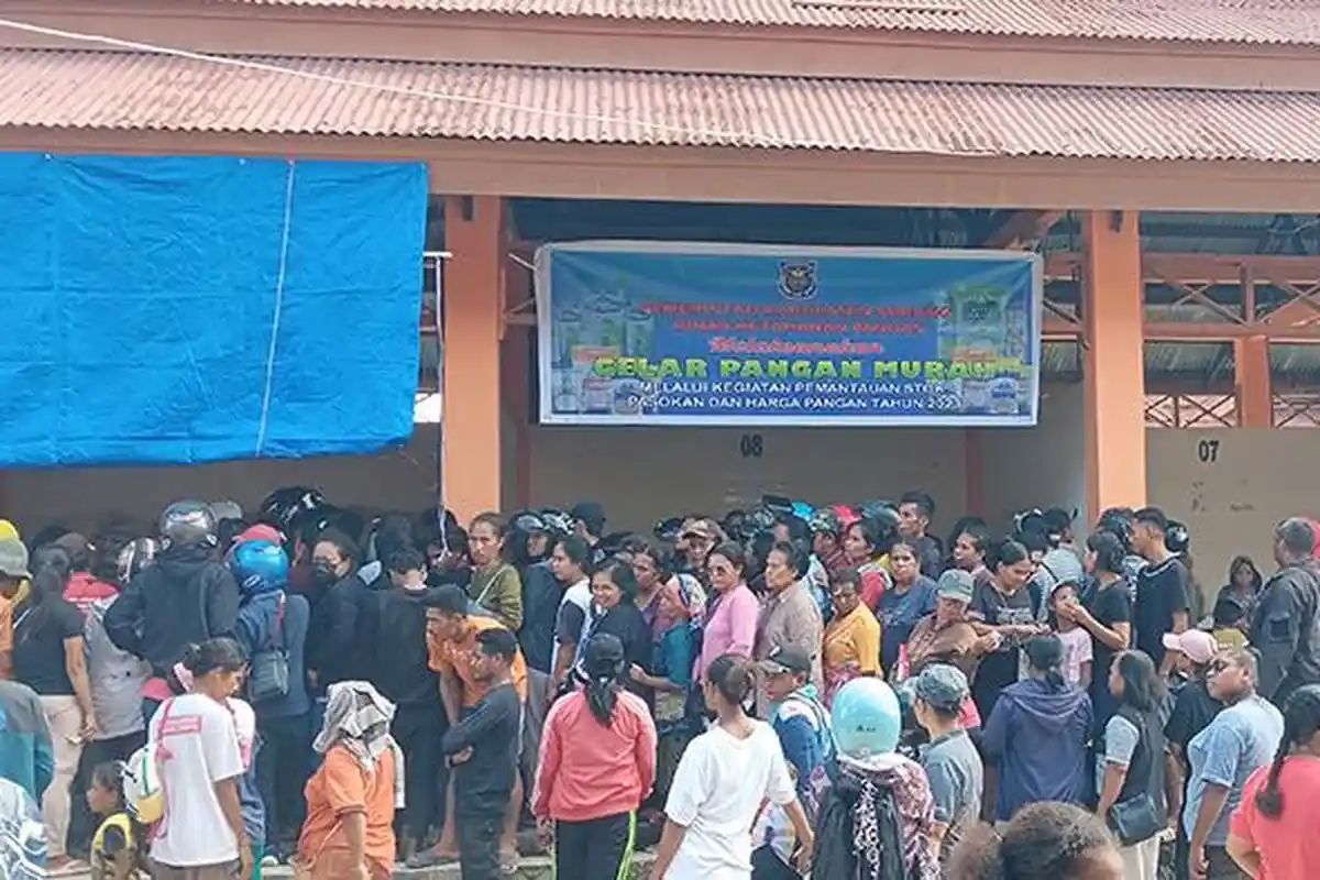 2.000 Paket Sembako Murah Diserbu Warga di Kabsor, Dinas Ketahanan Pangan: Alhamdulillah Semua Ludes