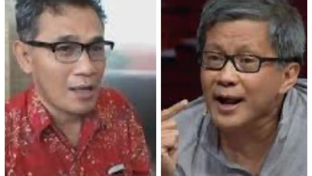 Aksi Munarman Siram Profesor UI Diulas Budiman Sudjatmiko, Rocky Gerung Kelahi Lawan Sekjen FPI