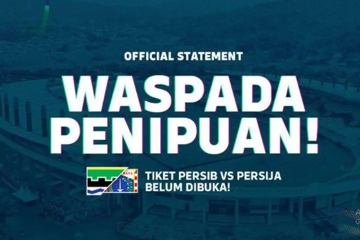 Panpel Tegaskan Belum Jual Tiket Persib Bandung vs Persija, Masih Tunggu Hasil Banding