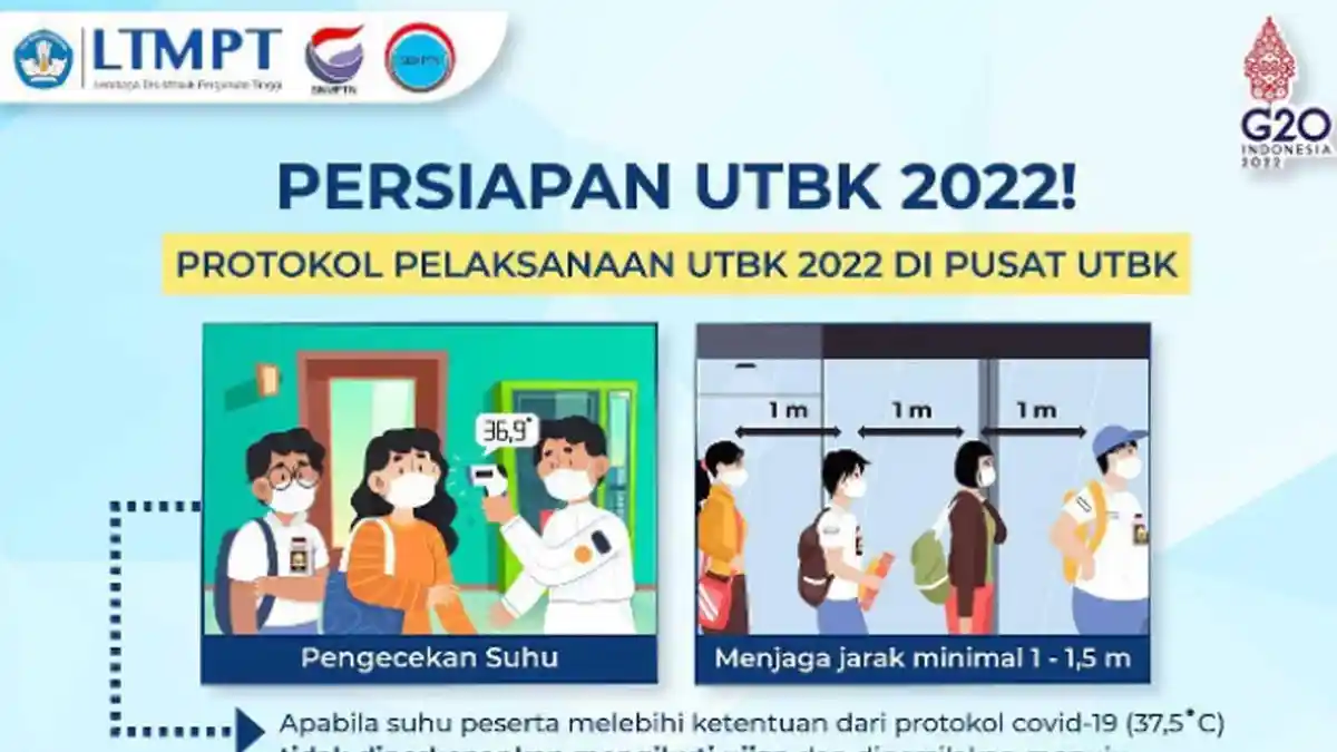 Sesi 1 UTBK Jam Berapa ? Cek Jam UTBK Sesi 1 Sesuai Info LTMPT, Ada Perubahan Jadwal Waktu Ujian