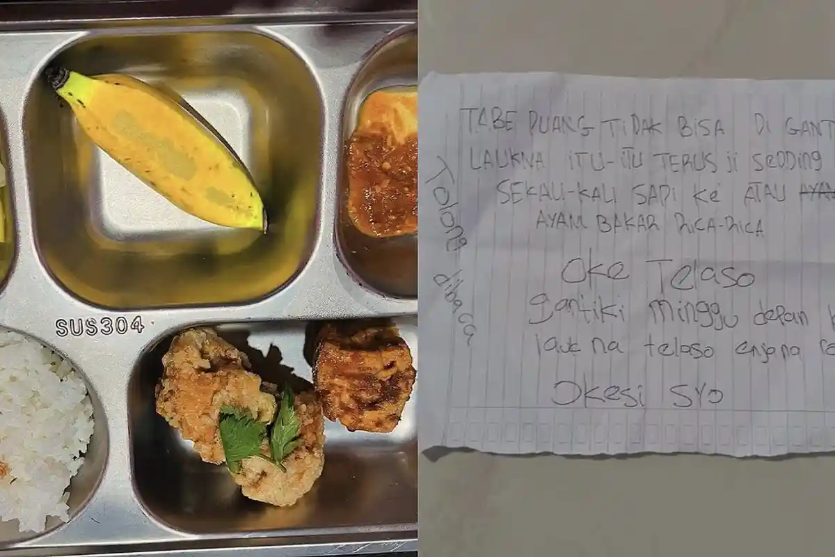 SPPG di Sinjai Temukan Secarik Kertas Pesan Kasar dari Siswa di Ompreng Makan Gratis