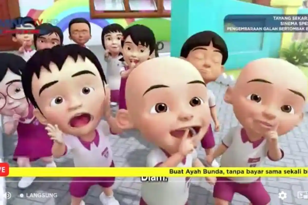 Link Nonton MNC TV Upin Ipin Hari Ini, Sinema Spesial: Pengembaraan Galah Bertombak Emas dan Bermula