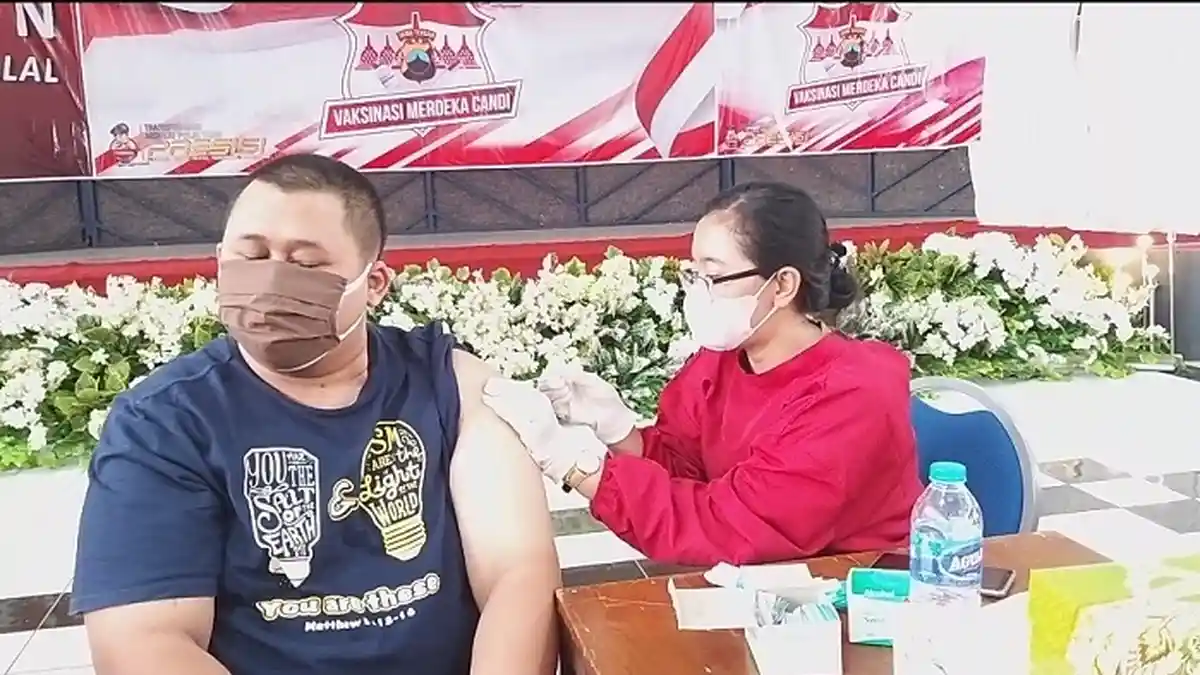Gelar Vaksinasi Merdeka Candi hingga 17 Agustus 2021, Polres Salatiga Sediakan 2000 Vaksin Per Hari