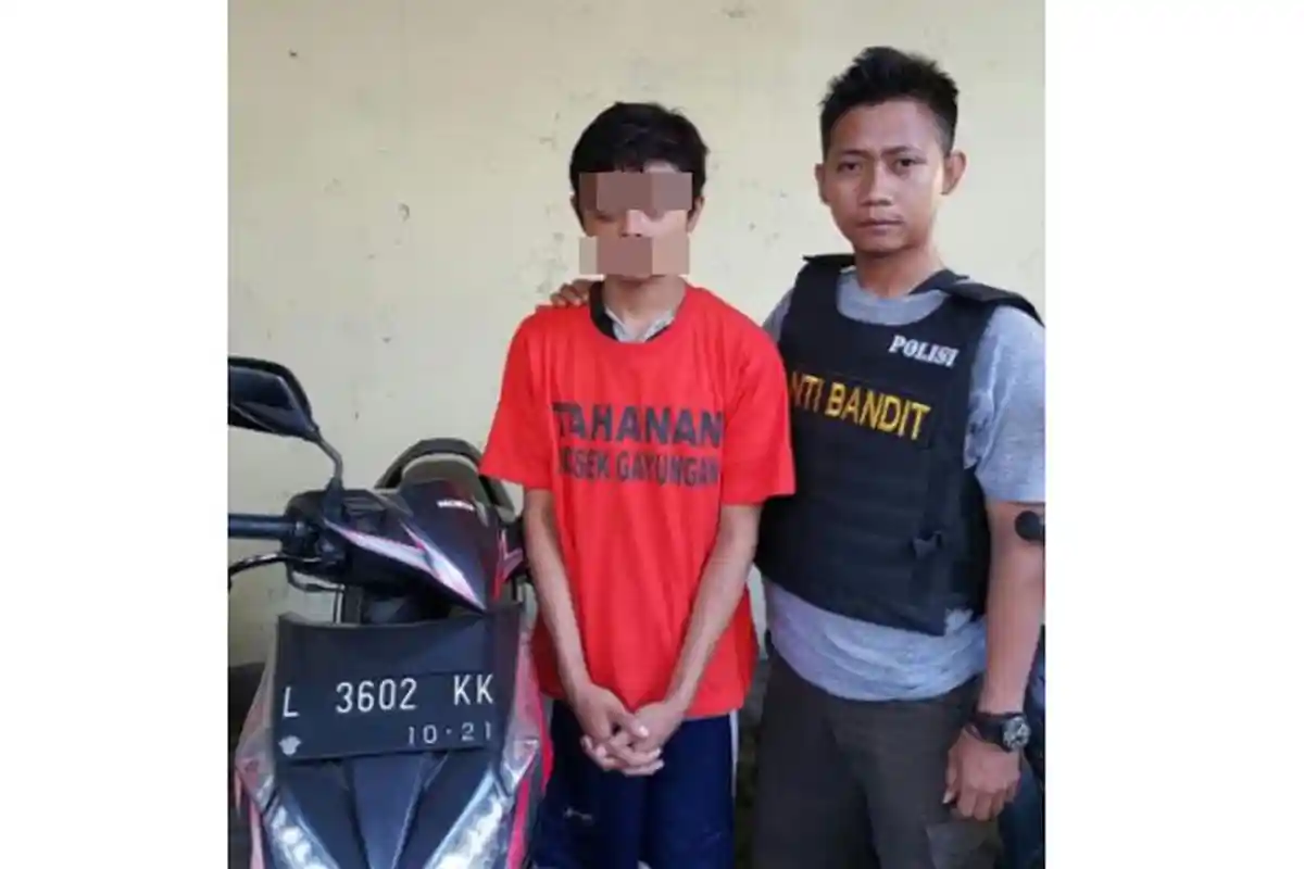 4 Kasus Pencurian Motor di Surabaya Ini Libatkan Pelajar, Modus Beragam, Orangtua Wajib Hati-hati