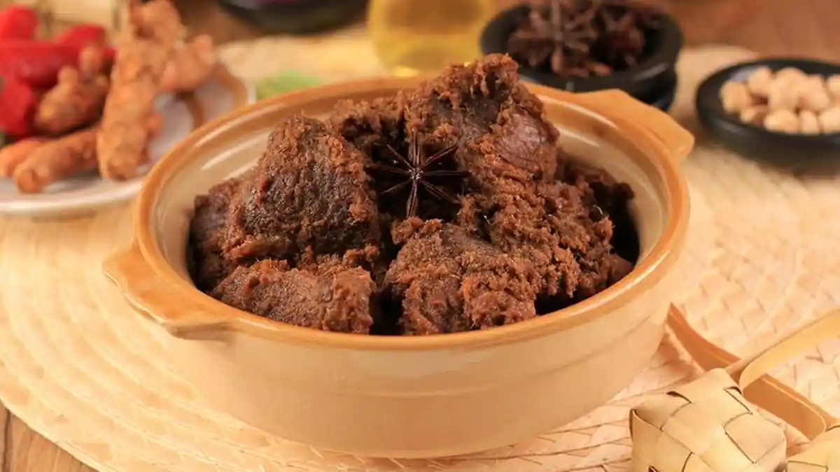 Cara Membuat Rendang Daging Tanpa Wajan, Praktis Menggunakan Rice Cooker