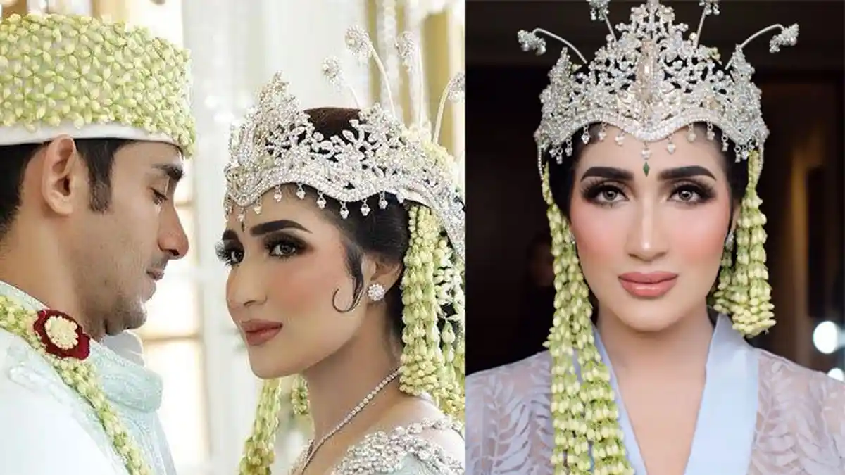 Makeup Tania Nadira Saat Menikahi Abdulla Alwi Bak Kareena Kapoor Berkat Pulasan Bennu Sorumba