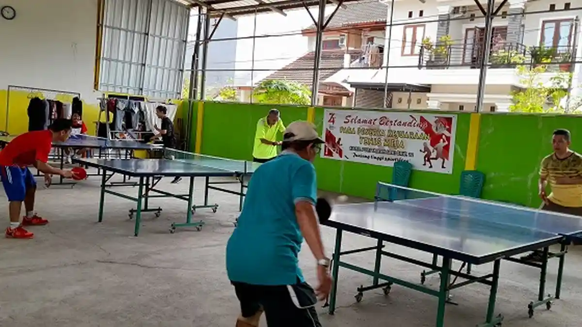 GOR Tenis Meja Kini Hadir di Kompleks Puri Taman Sari Makassar