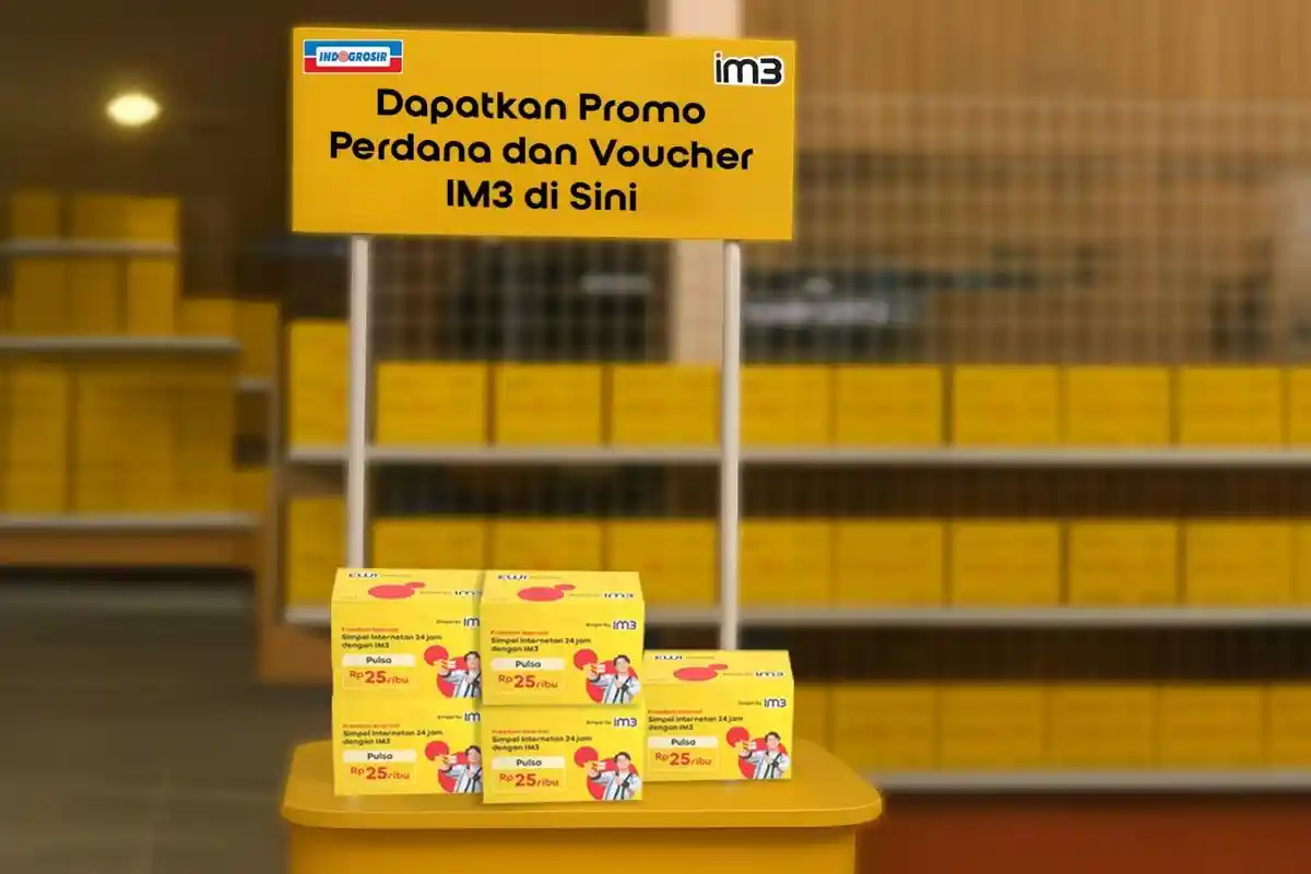 Indosat Kini Sediakan Voucher Pulsa Grosir di Indogrosir