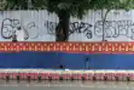 Vandalisme Nodai Mural Seni di Kota Palembang