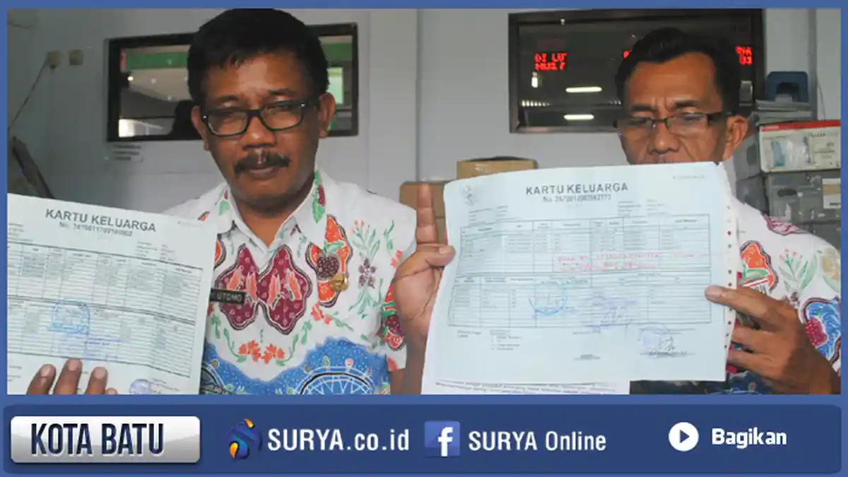 Ada Kartu Keluarga Mencurigakan Beredar di Kota Batu