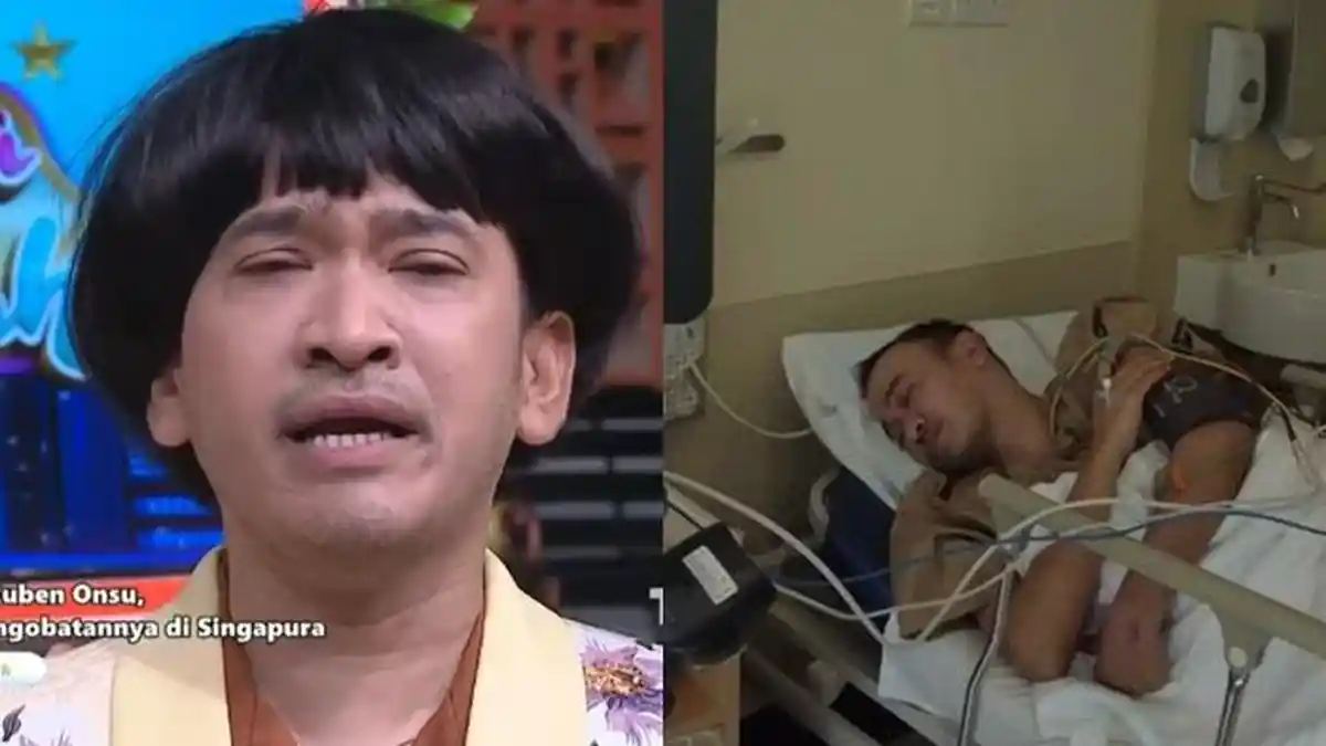 Idap Penyakit Langka, Ruben Onsu Sakit Lagi, Kondisinya Memprihatinkan, Bibir Pucat Mata Terpejam