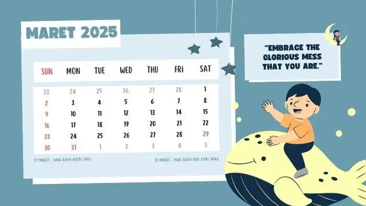 Kalender Jawa Maret 2025: Lengkap Weton, Neptu, Wuku, Pasaran, Hijriah dan Hari Libur