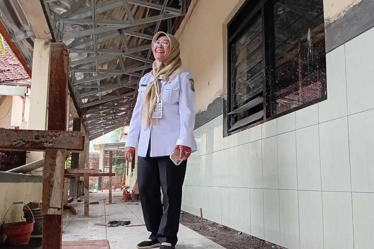 3 Ruang Kelas di SDN 1 Kesambi Kudus Dibongkar