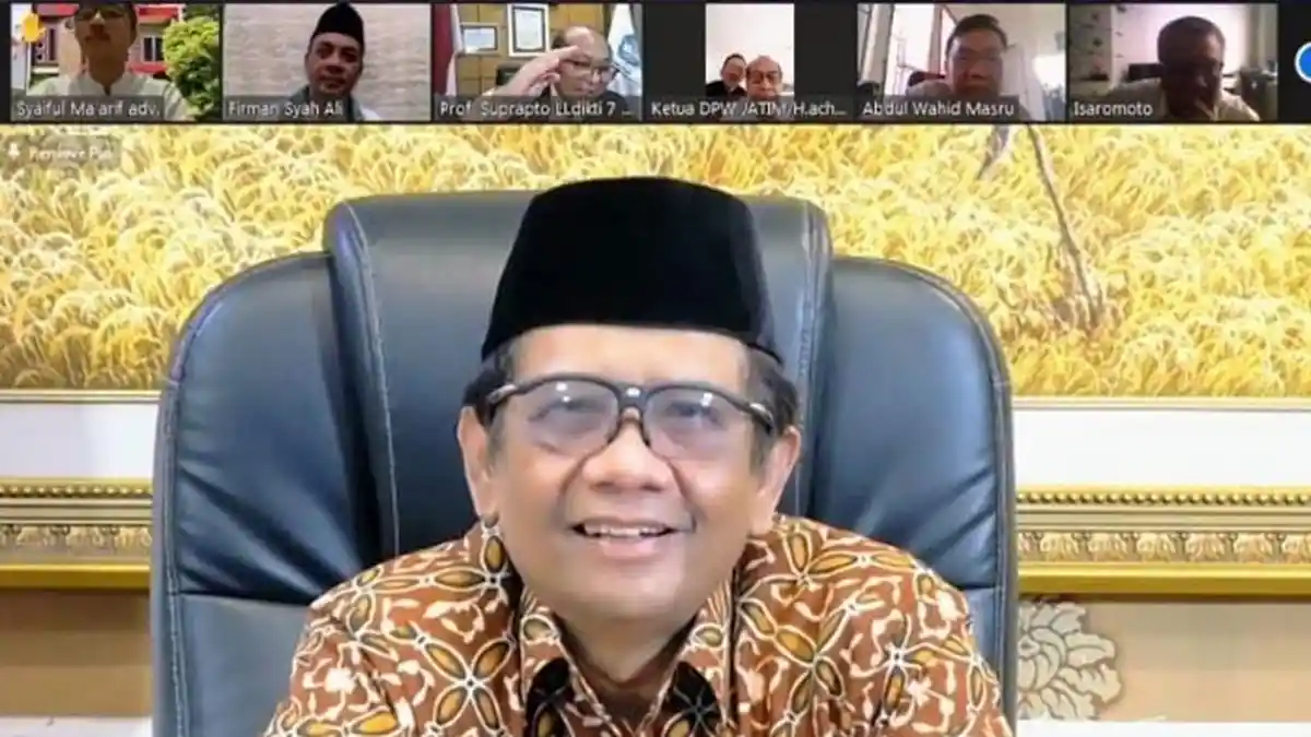 Menko Polhukam Mahfud MD Temui Tokoh Madura Sedunia Via Virtual, Simak Hal yang Mereka Bahas