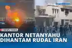 VIDEO Kantor Netanyahu & Markas Besar IDF Dihantam Rudal Iran