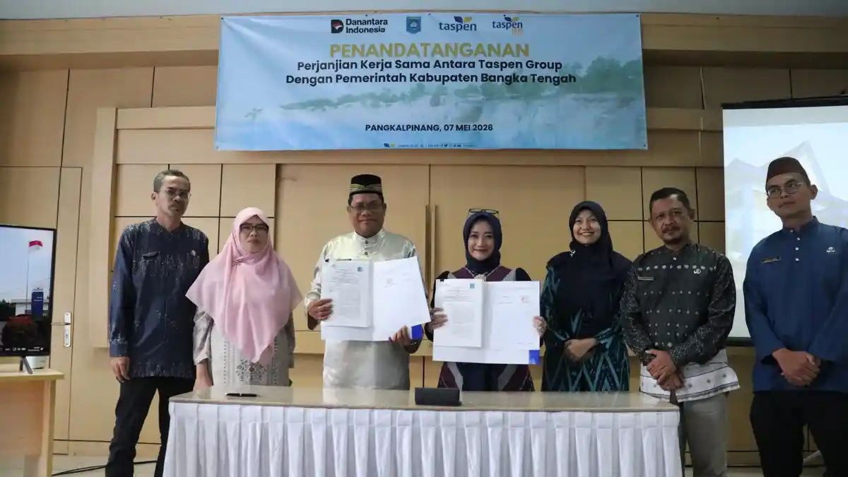 PT Taspen dan Pemkab Bangka Tengah Perkuat Perlindungan bagi PPPK Paruh Waktu