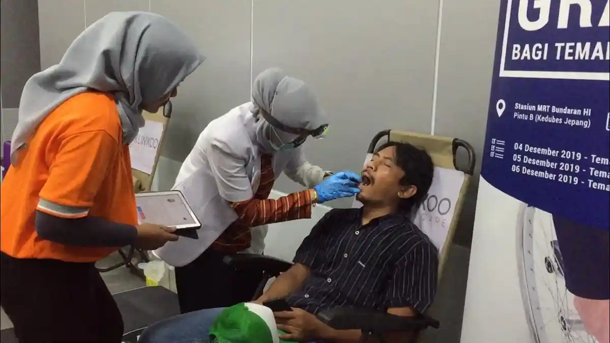 Penyandang Disabilitas Bisa Periksa Gigi Gratis di Stasiun MRT