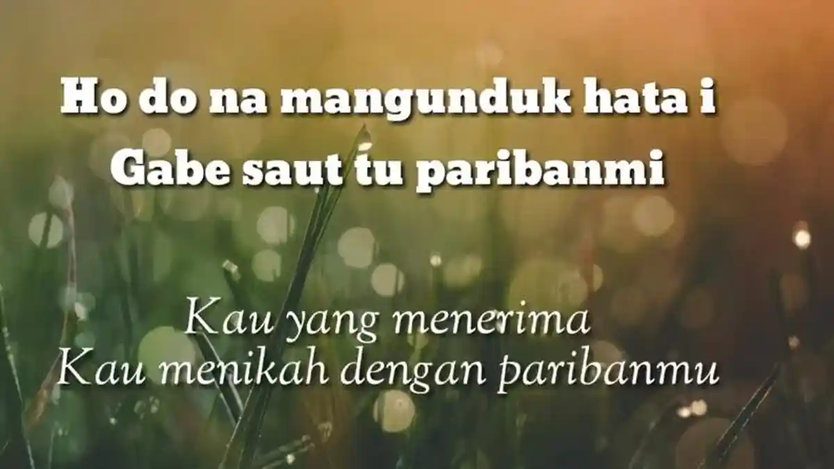 Terjemahan Lirik Lagu Batak Holong Naso Situhoron, Dipopulerkan Style Voice