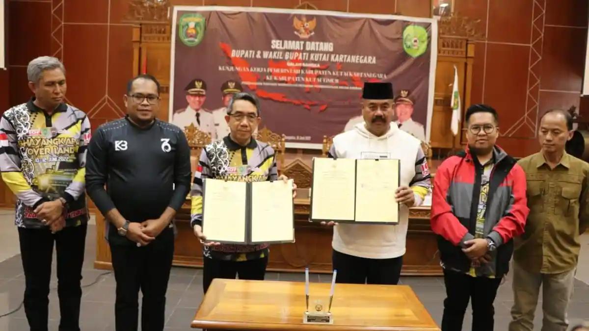 Pemkab Kukar Kunker ke Kutai Timur, Bahas Sinergisitas Pembangunan Daerah