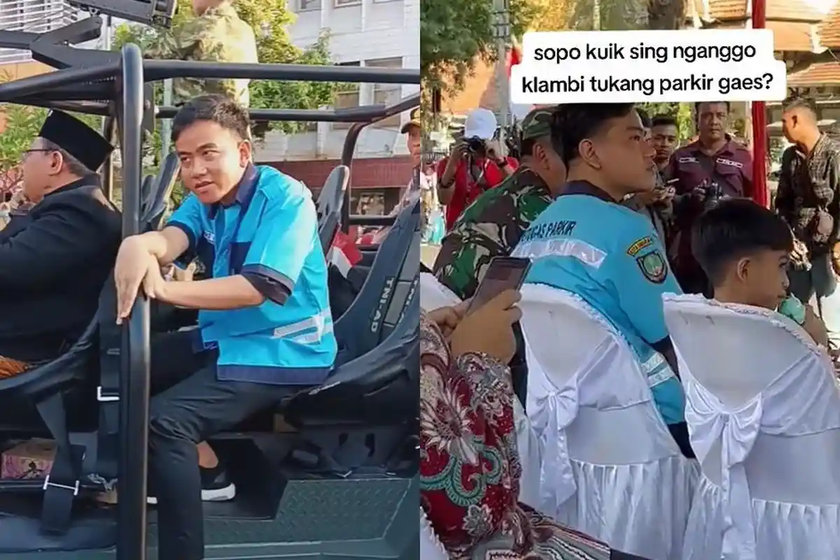 Gibran Rakabuming Jadi Petugas Parkir saat Karnaval, Digoda Yenny Wahid: Kirain Petugas Par . .