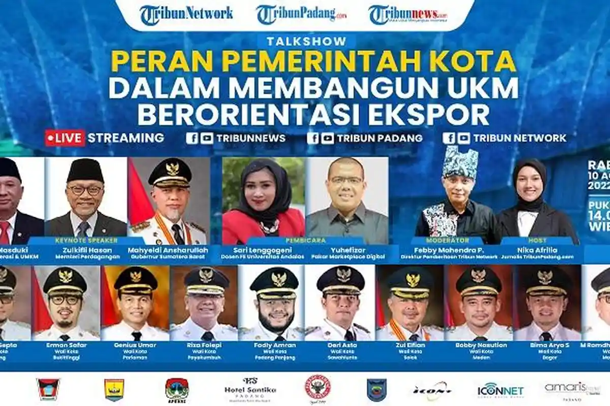 Sebanyak 10 Kepala Daerah Siap Hadir pada Talkshow Tribun Network di Padang