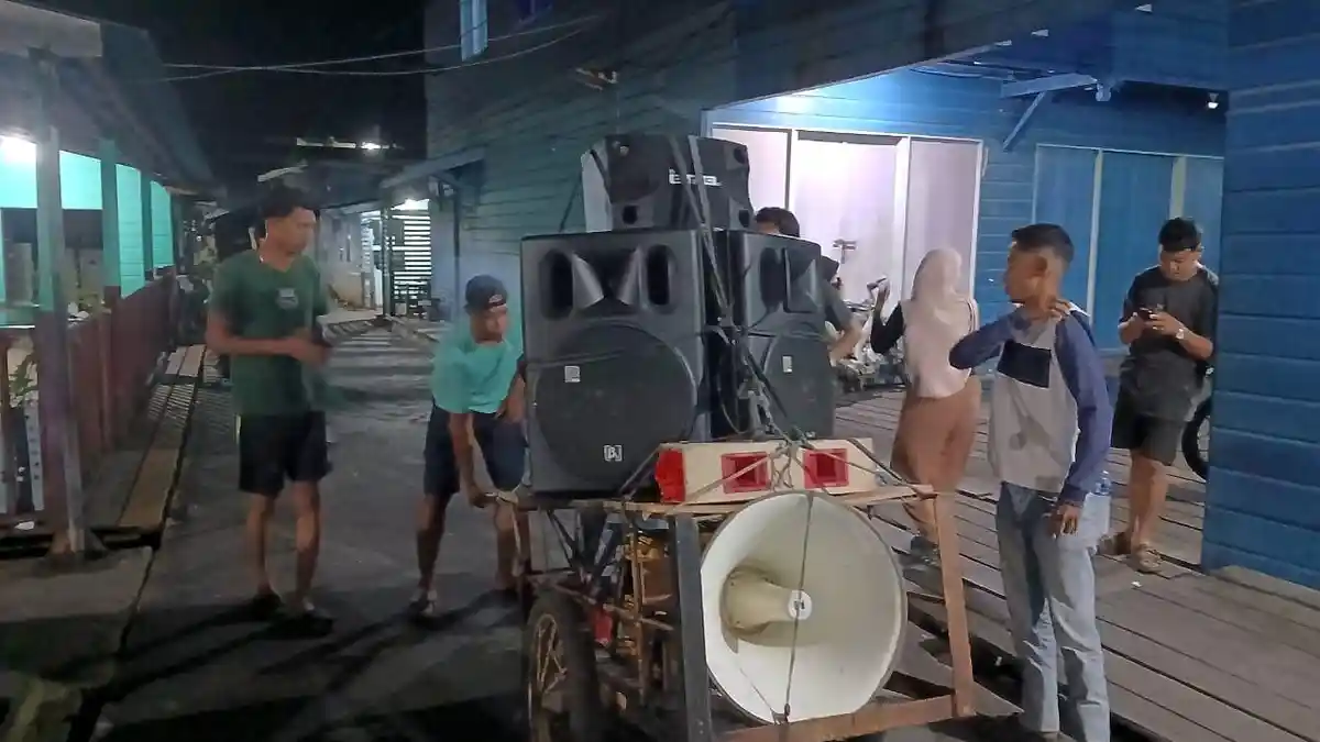 Tradisi Sahur Keliling dengan Gerobak Musik ala Remaja Anambas Tetap Lestari Hingga Sekarang
