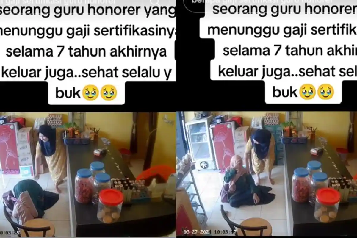 Viral Guru Honorer Nangis Sambil Sujud Syukur Akhirnya Dapat Gaji Sertifikasi, 7 Tahun Menunggu