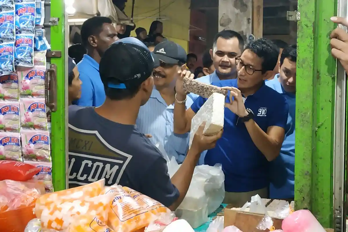 Sandi Janji Revitalisasi Pasar Tradisional, Meneruskan Program Joko Widodo