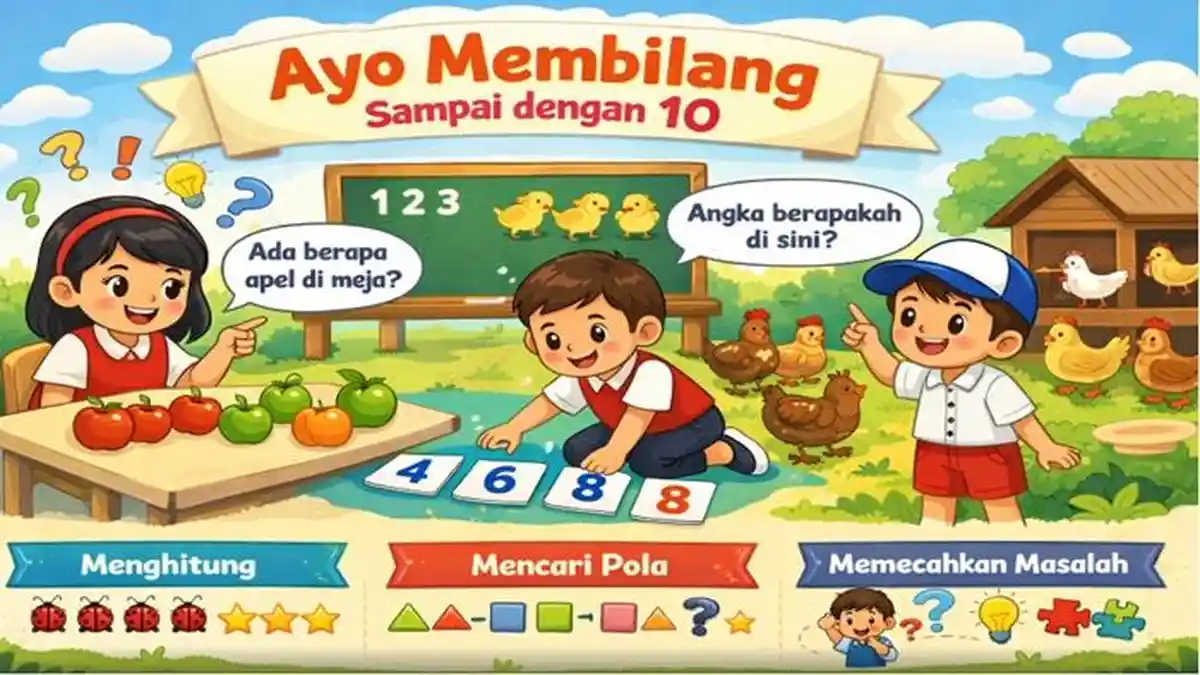 10 Latihan Soal HOTS Matematika Kelas 1 SD Kurikulum Merdeka Bab 1 Ayo Membilang Sampai 10 - Sripoku.com