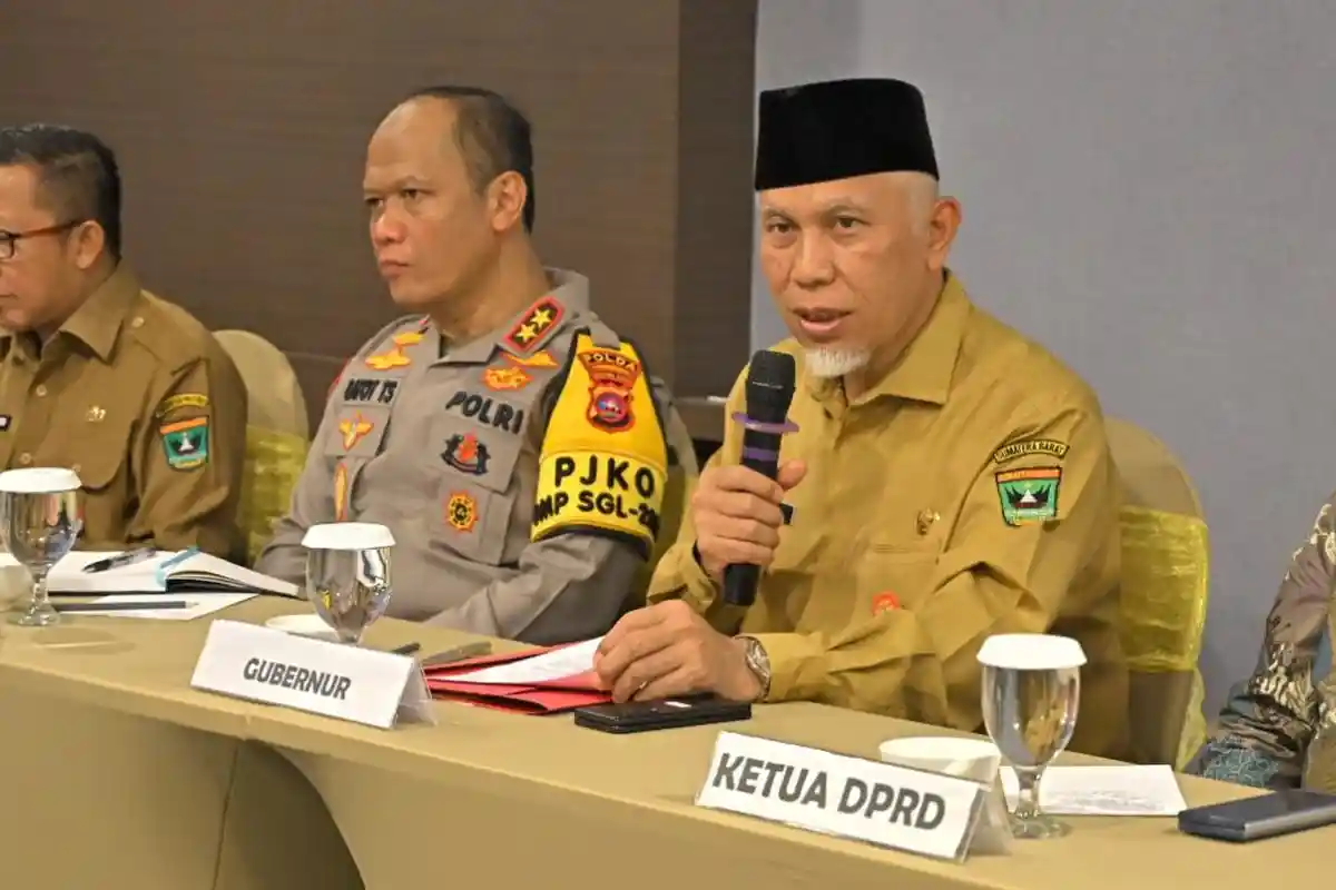 Diskusi dengan Badan Gizi dan Forkopimda, Mahyeldi Komitmen Sukseskan Makan Bergizi Gratis di Sumbar