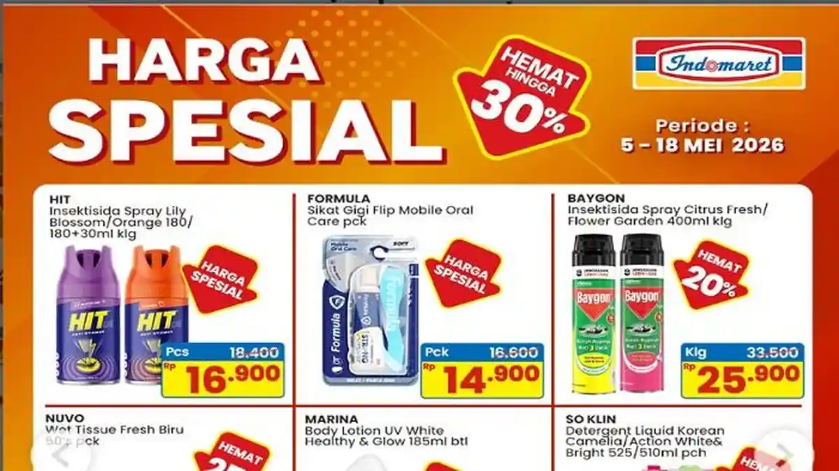 PROMO INDOMARET Harga Spesial, Promo Hari Ini 13-18 Mei Anlene Gold 5X Rp46.500, Guribee
