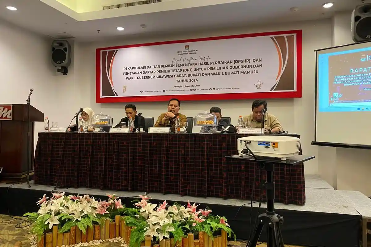 KPU Mamuju Tetapkan 192.230 DPT Pilkada 2024, Berikut Rinciannya di 11 Kecamatan