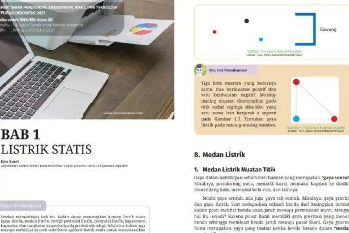 Soal Ujian Sekolah dan Kunci Jawaban Fisika Kelas 12 Halaman 6 Kurikulum Merdeka Bab 1