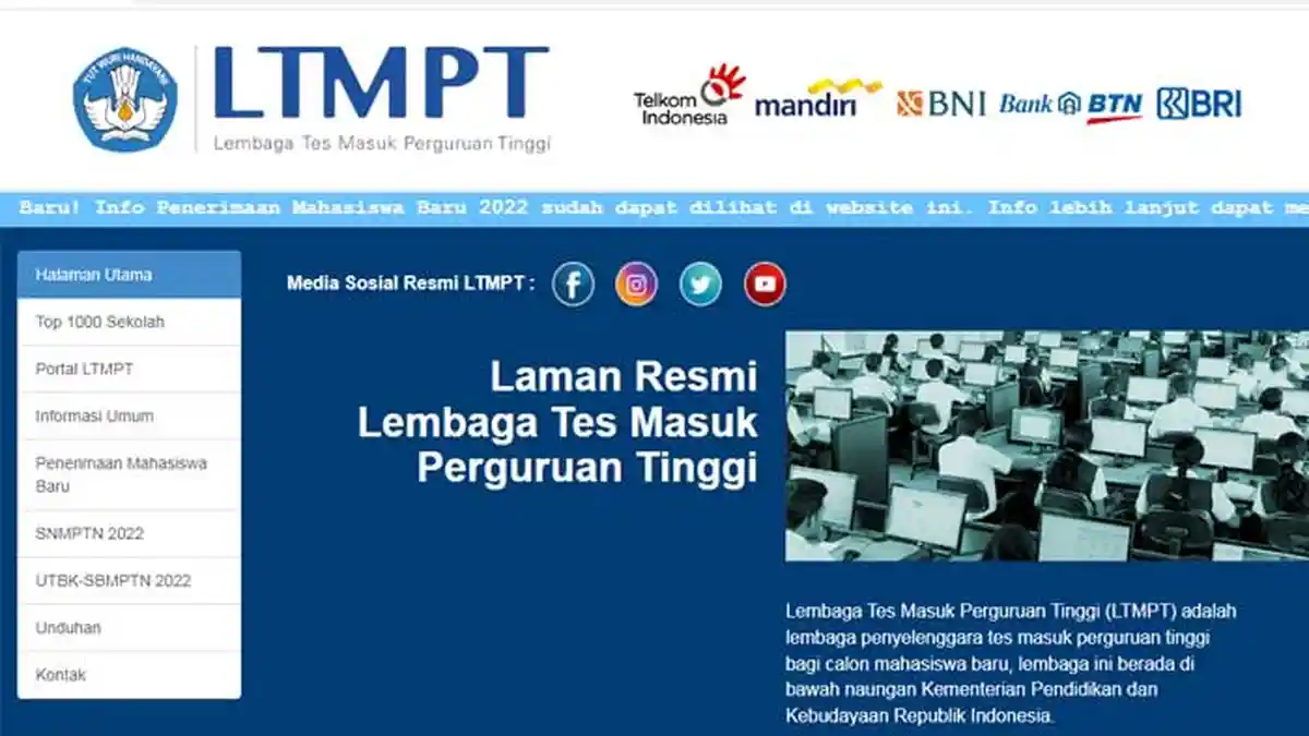 Syarat dan Pendaftaran SNMPTN Tahun Ajaran 2022/2023 di LTMPT, Mulai Dibuka Tanggal 4 Januari