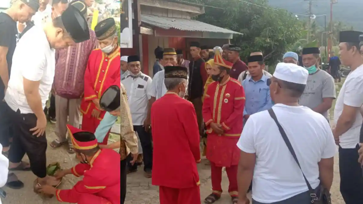 Garap Bombana, Bupati Ruksamin Diterima Raja Moronene, Disambut Prosesi Adat, Warga Potong Sapi