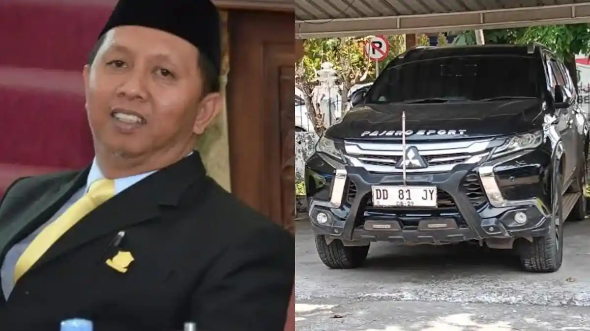 Gunakan Plat Gantung, Mobil Eks Ketua DPRD Takalar Masih Terdaftar Kendaraan Dinas