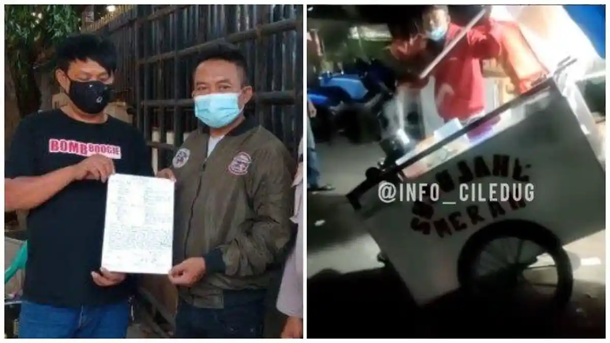 Fakta Video Viral Pria Palak Penjual Susu Jahe dan Tendang Gerobak, Pelaku Bukan Anggota Ormas
