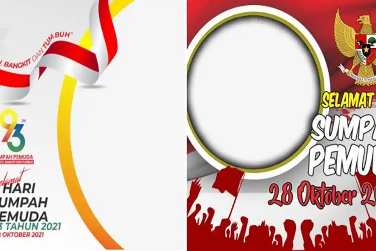 Link dan Cara Pasang Twibbon Trending Hari Sumpah Pemuda 2021, Gratis Pakai HP di Twibbonize