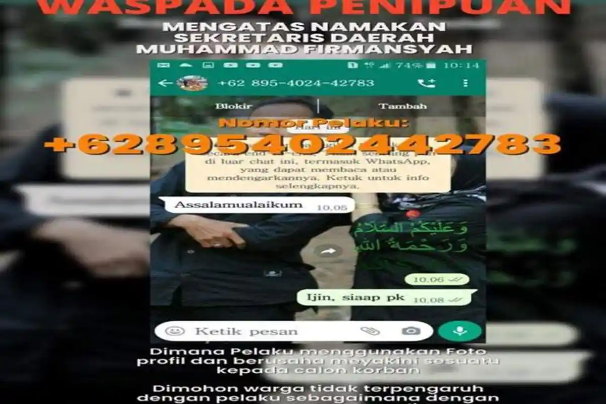 Waspada Penipuan di Karimun Catut Nama Sekda Muhammad Firmansyah