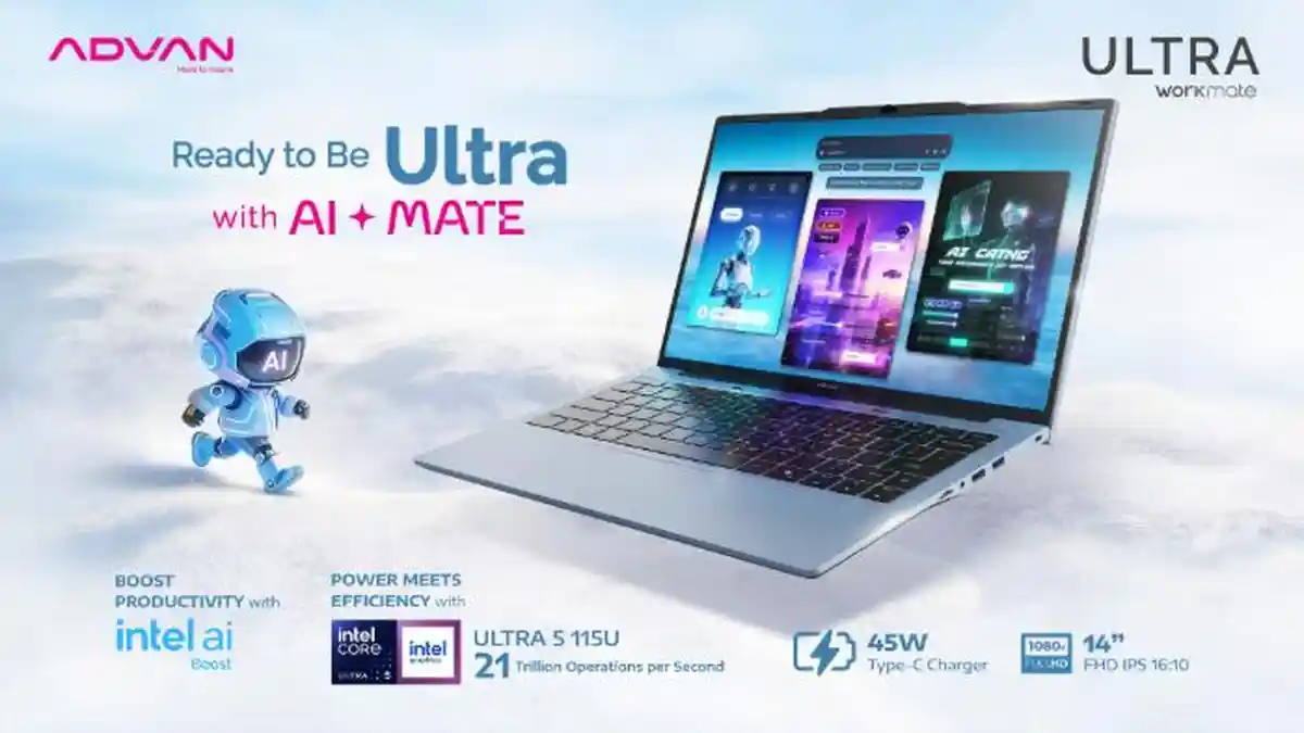 ADVAN Luncurkan WORKMATE ULTRA, Laptop AI-Ready dengan Harga Spesial Rp ...