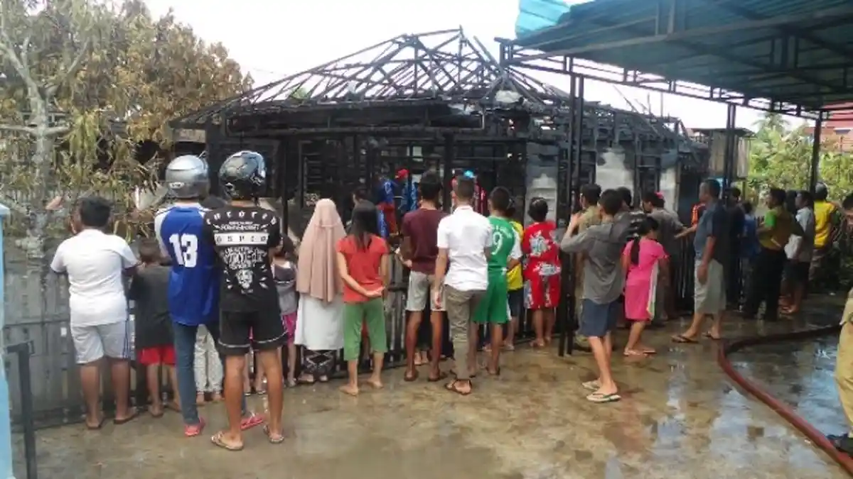 Rumah Bripka Jamhir yang Terbakar Rencananya Jadi Tempat Pesta Pernikahan Anaknya