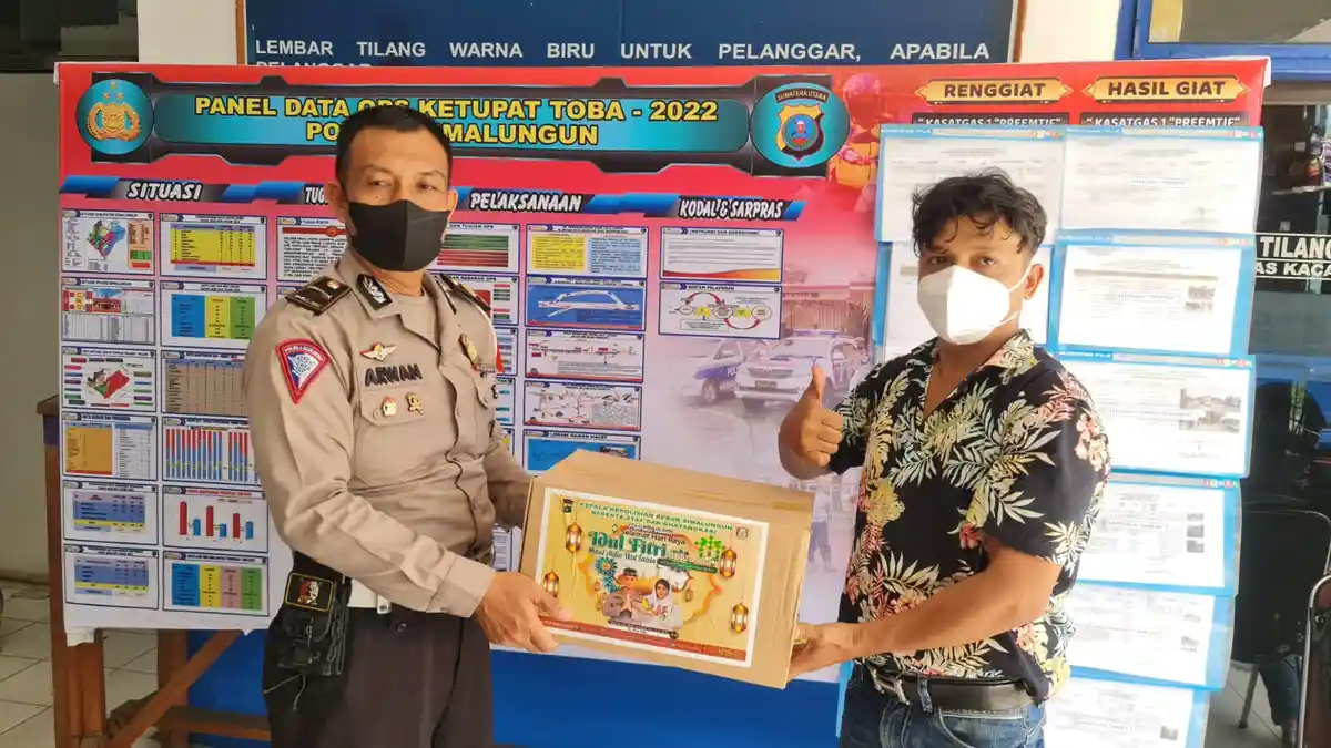 Kapolres Simalungun Salurkan Paket Lebaran Kepada Wartawan, Rivay Bakkara: Semoga Semakin Presisi