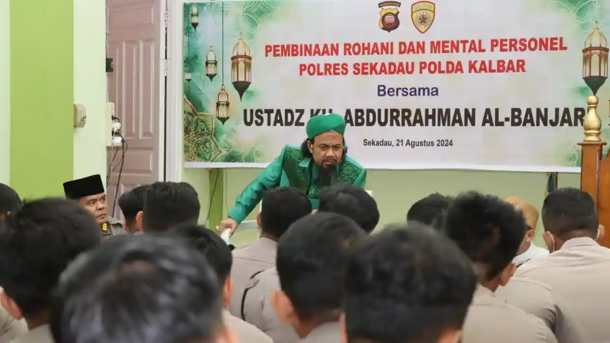 Suasana Khidmat dan Sejuk dalam Binrohtal di Masjid Ar Rahmat Polres Sekadau